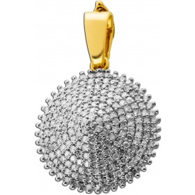Diamant Anhänger Gold 375 9K Diamanten 1.1ct