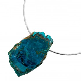 Opal Halsreif Silber 925 Atakama Opal Edelstein 160ct 