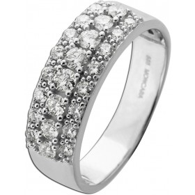 Brillantring Weißgold 585 14K Brillanten 0.64ct lupenrein