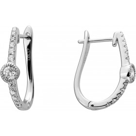 Brillant Creolen Weißgold 585 14K Brillanten 0.25ct