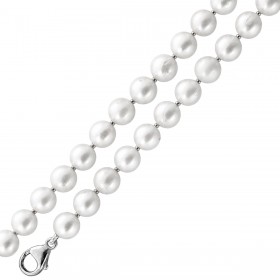 Perlenkette 81cm Akoyaperlen 7.8-7.6mm Silber 925