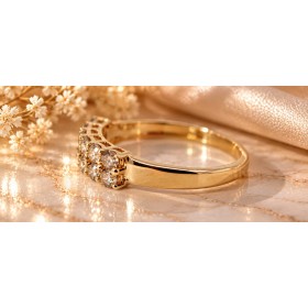 Brillantring Gold 375 9K Champagner Brillanten 0.42ct