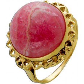 Rhodochrosit Ring Gold 333 8K Rhodochrosit 23ct Antikschmuck