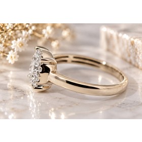 Brillantring Gold 750 Weissgold 18 Brillanten 0.90ct.