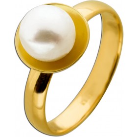 Perlenring Gold 585 14K japanische Akoyaperle 8.1mm