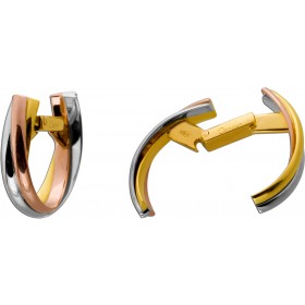 Cartier Trinity Manschettenknöpfe Gold Rosegold Weißgold 750 18K Maison Cartier