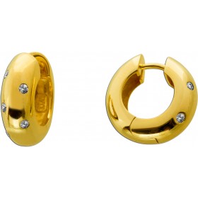 Zirkonia Creolen Gold 333 8K weisse Zirkonia 0.20ct