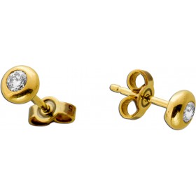 Solitärohrringe Gold 585 14K Diamanten 0.30ct lupenrein