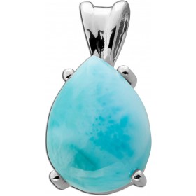 Larimar Anhänger Silber 925 himmelblauer Edelstein 7.4ct