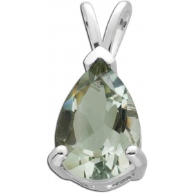 Amethyst Anhänger Silber 925 hellgrüner Edelstein
