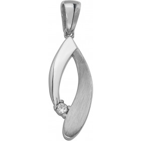 Anhänger Silber 925 weißer Zirkonia Brillantlook