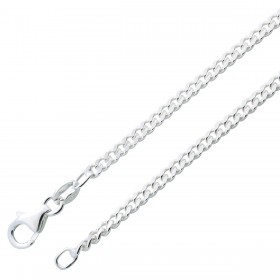Panzerkette 2,2mm Sterling Silber 925 massiv