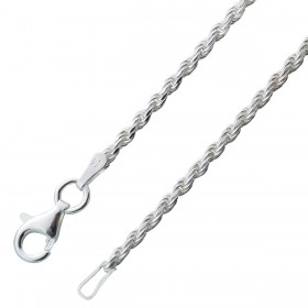 Dookie Rope Kette 1,5mm Sterling Silber 925 massiv 