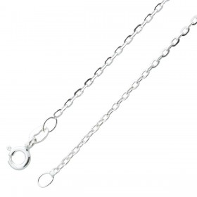 Ankerkette 1,1mm Silber 925 rhodiniert UNO A ERRE 