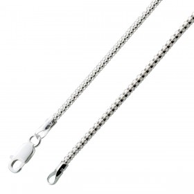 Popcornkette 1,8mm Armband Silber 925 massiv