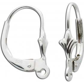 Ohrringe - Patentbrisurenpaar Sterling Silber 925