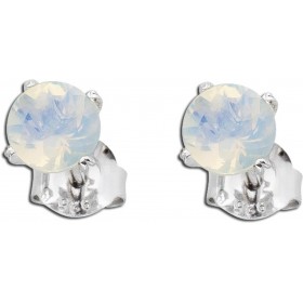 Opal Ohrstecker Silber 925 äthiopische Natur Edelsteine 