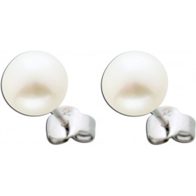 Perlen Ohrringe Silber 925 Süsswasserperlen 4,8mm