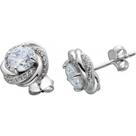 Ohrringe Silber 925 weiße Zirkonia 