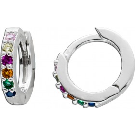 Kinder Ohrringe Silber 925 bunten Zirkonia