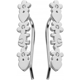 Ohrhänger Silber 925 Blumen Herz Elefant Zirkonia