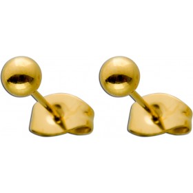 Kugel Ohrstecker 3.6mm Edelstahl vergoldet 
