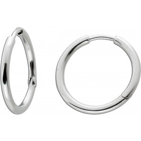 Creolen Silber925 poliert rhodiniert Klappscharniermechanismus