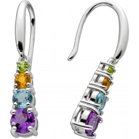 Amethyst Orhänger Silber 925 Citrin Peridot Blautopas Natur Edelsteine
