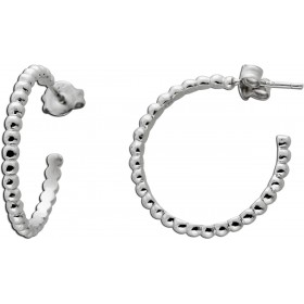 Ohrstecker Silber925 poliert rhodiniert Kugeloptik