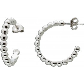 Ohrstecker Silber925 poliert rhodiniert Kugeloptik