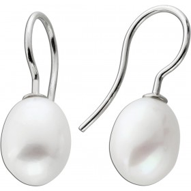 Perlen Ohrhänger Silber 925 Süßwasserzuchtperlen 8.5-9mm