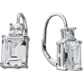 Ohrstecker Silber 925 rhodiniert weisse Zirkonia