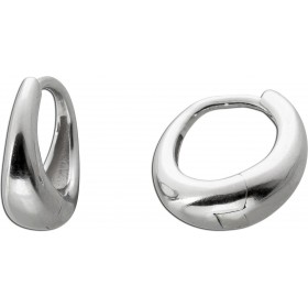 Creolen Sterling Silber 925 Klapp Scharnier Weißgoldlook 