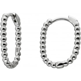 Kugeldesign Ohrringe Creolen Sterling Silber 925 