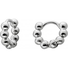 Creolen Ohrringe Silber 925 Kugeldesign