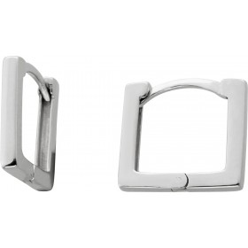 Creolen Ohrringe Silber 925 rhodiniert Klapp Scharnier