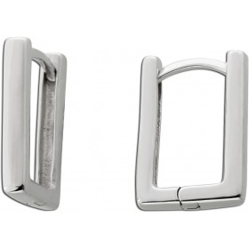 Creolen Ohrringe Klapp Scharniercreole Silber 925 rhodiniert