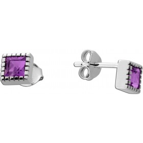 Amethyst Ohrstecker Silber 925 brasilianische nat.  Amethyste 0.44ct