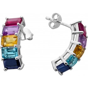 Rubin Ohrstecker Silber 925 nat. afrikanische Rubine Citrine Sky Blue Topase Saphire pinke Amethyste