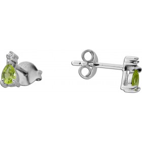 Peridot Ohrstecker Silber 925 nat. Peridots 0.26ct weiße nat. Zirkone