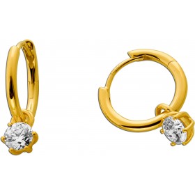 Diamant Creolen Silber 925 vergoldet Labor Diamanten 1.0ct