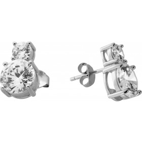 Zirkonia Ohrringe Silber 925 weiße Zirkonia Steine
