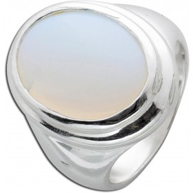 Mondstein Ring Sterling Silber 925 weiß rose hellblauer Edelstein