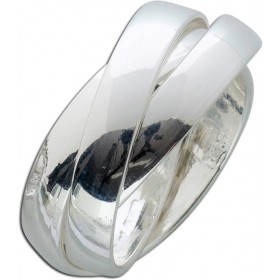 Dreifach Ring Sterling Siliber 925 bewegliche Schienen