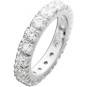 Memoire Alliance Ring Silber 925 weiße Zirkonia Steine
