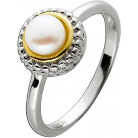 Perlen Damenring Silber 925 Süßwasser Zuchtperle 5.7mm