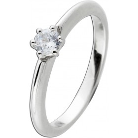 Solitärring Silber 925 Zirkonia 0.25ct  Verlobungsring Trauring