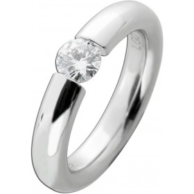Spannring 0.50ct F VSI Silber 925 Lab Grown Diamant