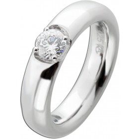 Solitärring 0.50ct F VSI Silber 925 Lab Grown Diamant 