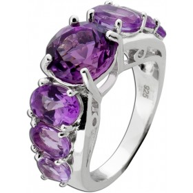 Amethyst Ring Silber 925 lila Edelsteine